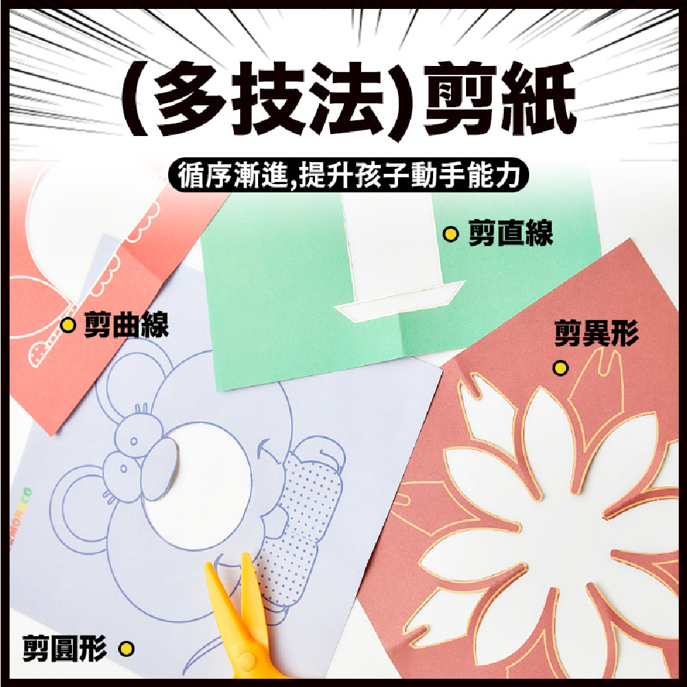 【童心星球】英國 Flowermonaco 兒童對折剪紙