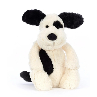 【樂森藥局】英國 Jellycat Bashful Black & Cream Puppy 大白狗/海盜狗31cm