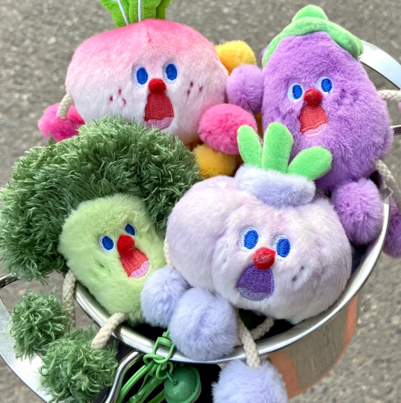 尖叫系蔬菜水果可抽拉吊飾掛件