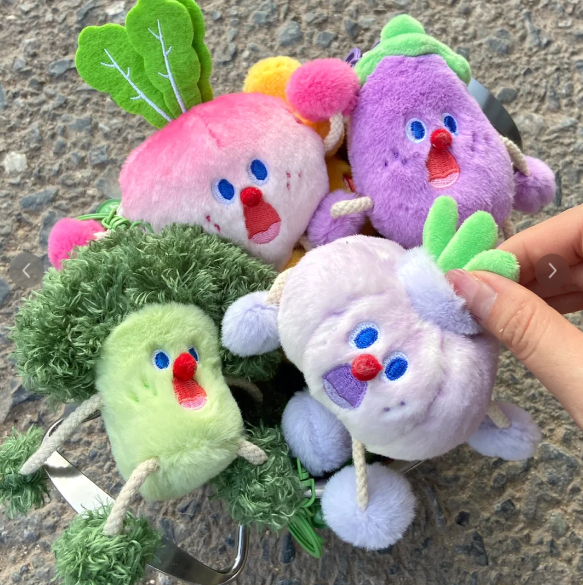 尖叫系蔬菜水果可抽拉吊飾掛件