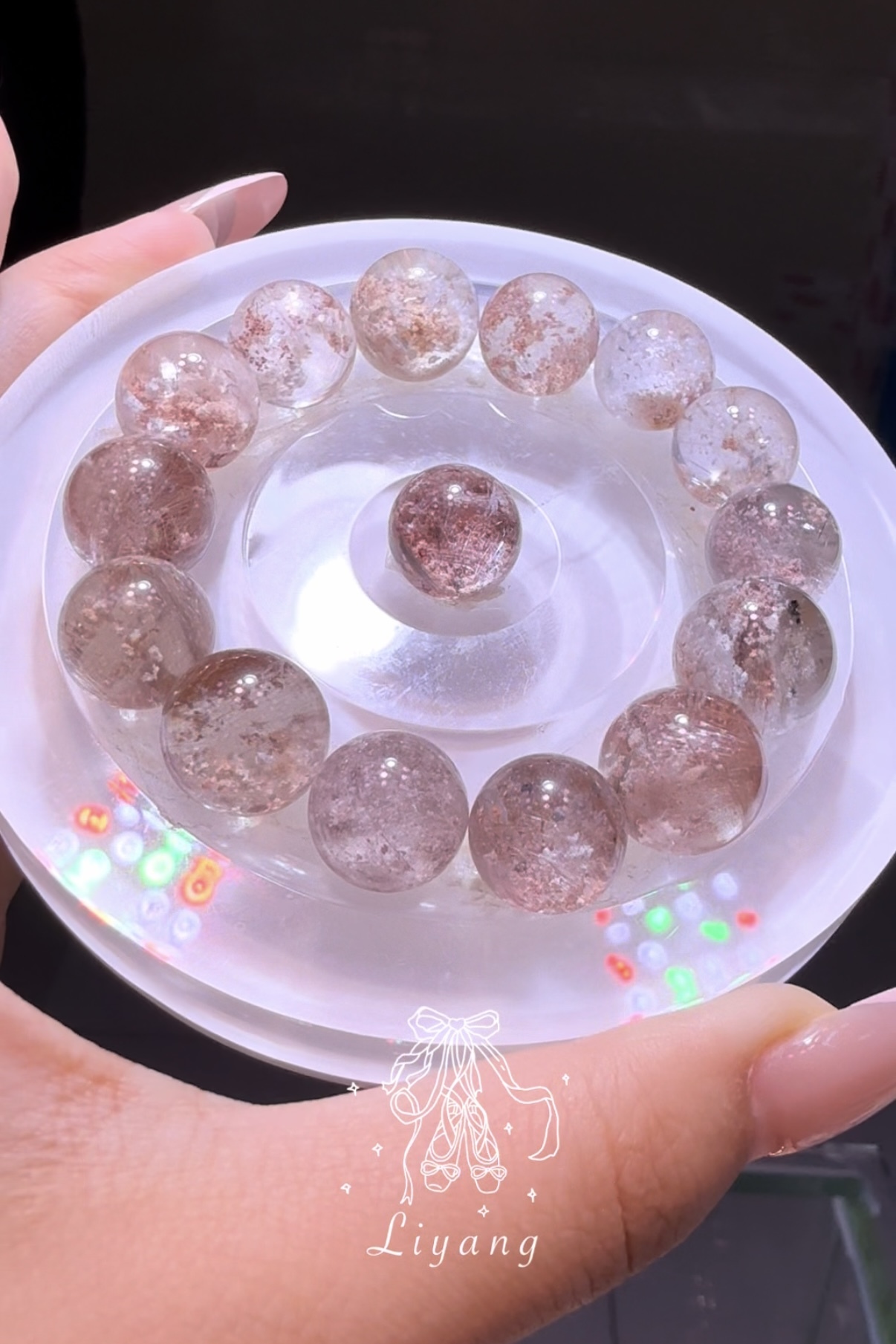 粉幽靈穿髮水晶