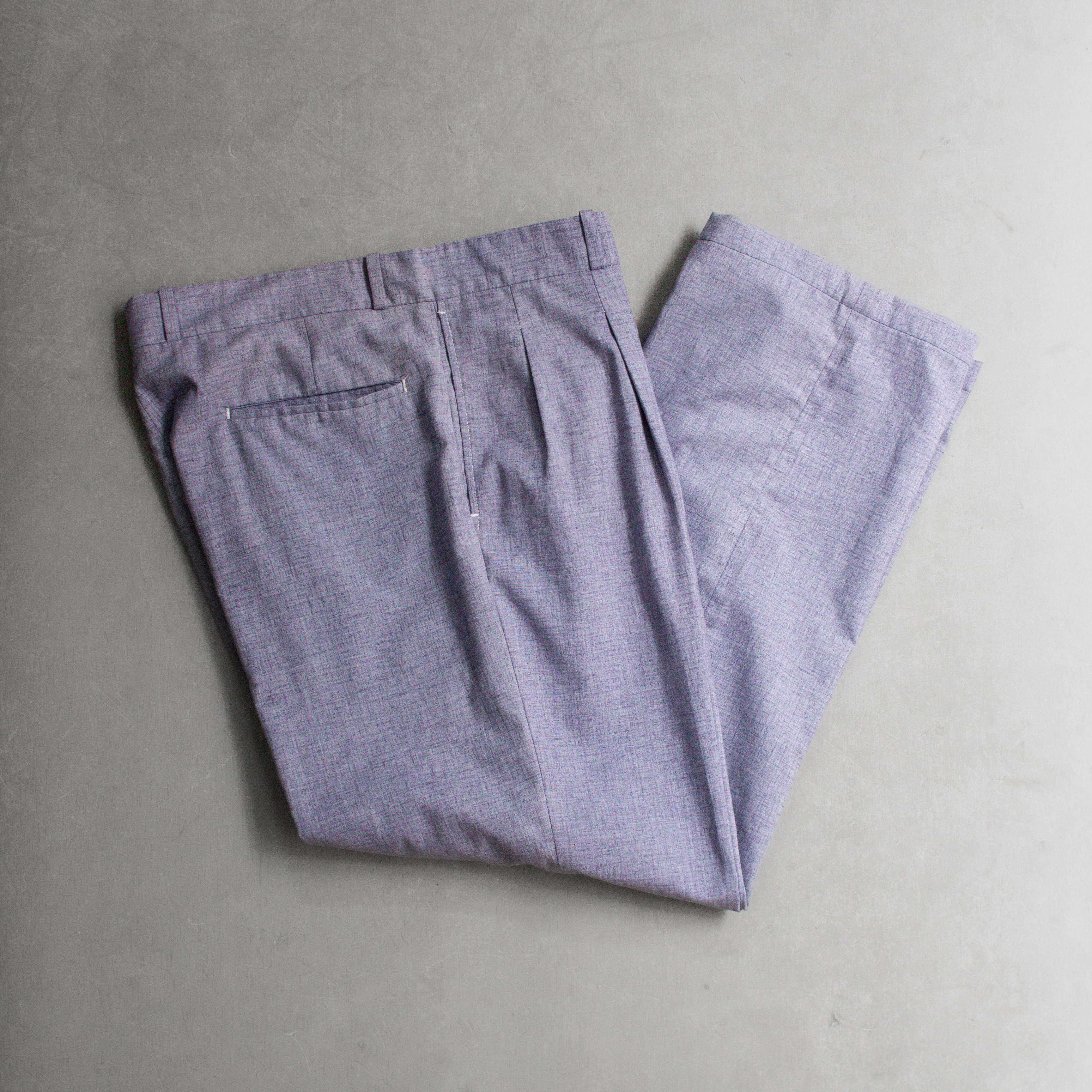 FARAH LINEN PANTS 美國 淺藍 棉麻 西裝 長褲