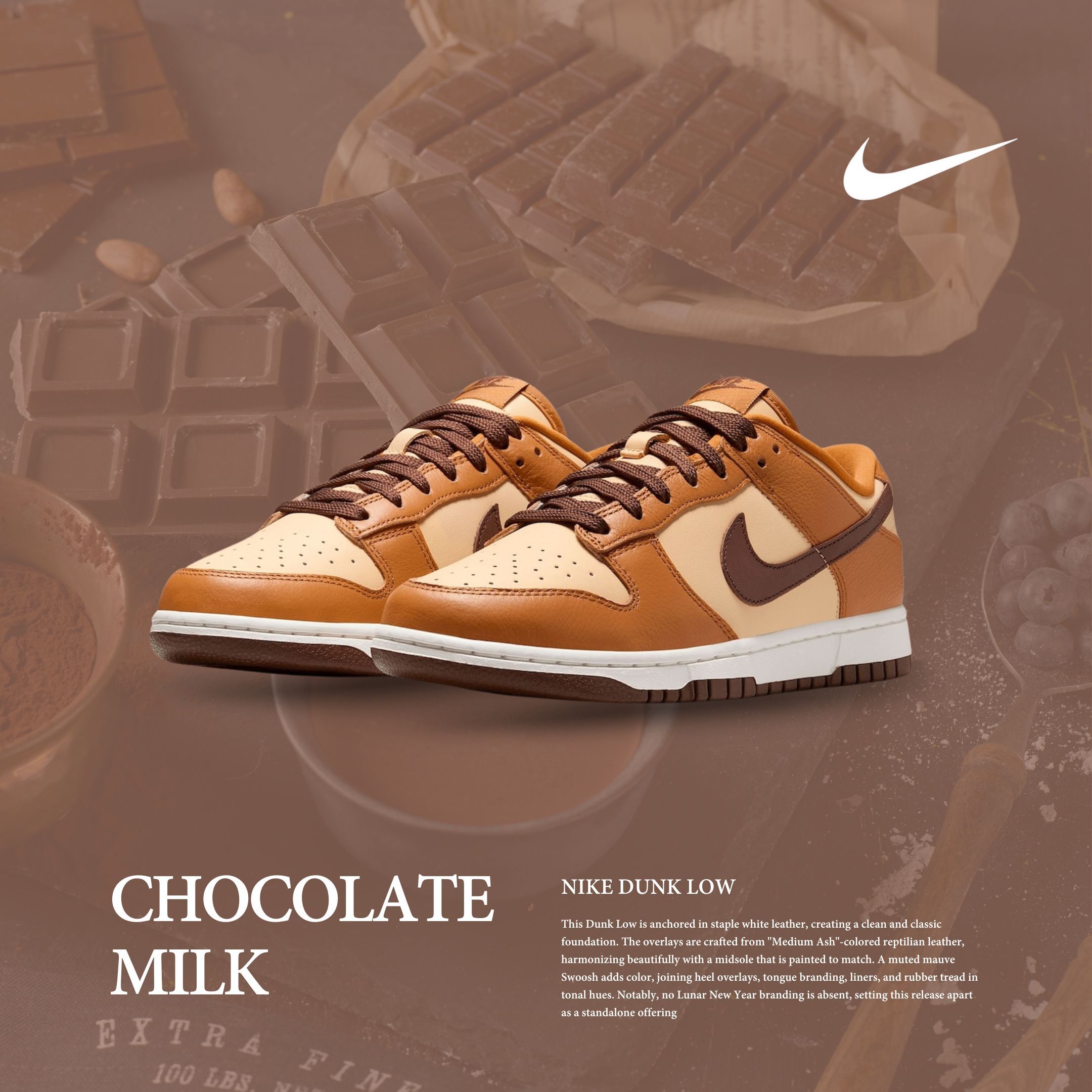 NICEDAY 現貨 Nike Dunk Low 餅乾 巧克力 可可 焦糖 奶茶 馬卡龍 女鞋 摩卡 HQ7487-700