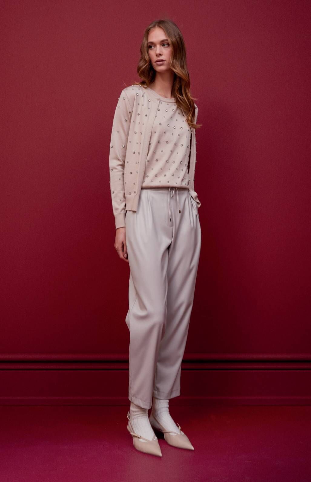 Clips 寶石針織外套