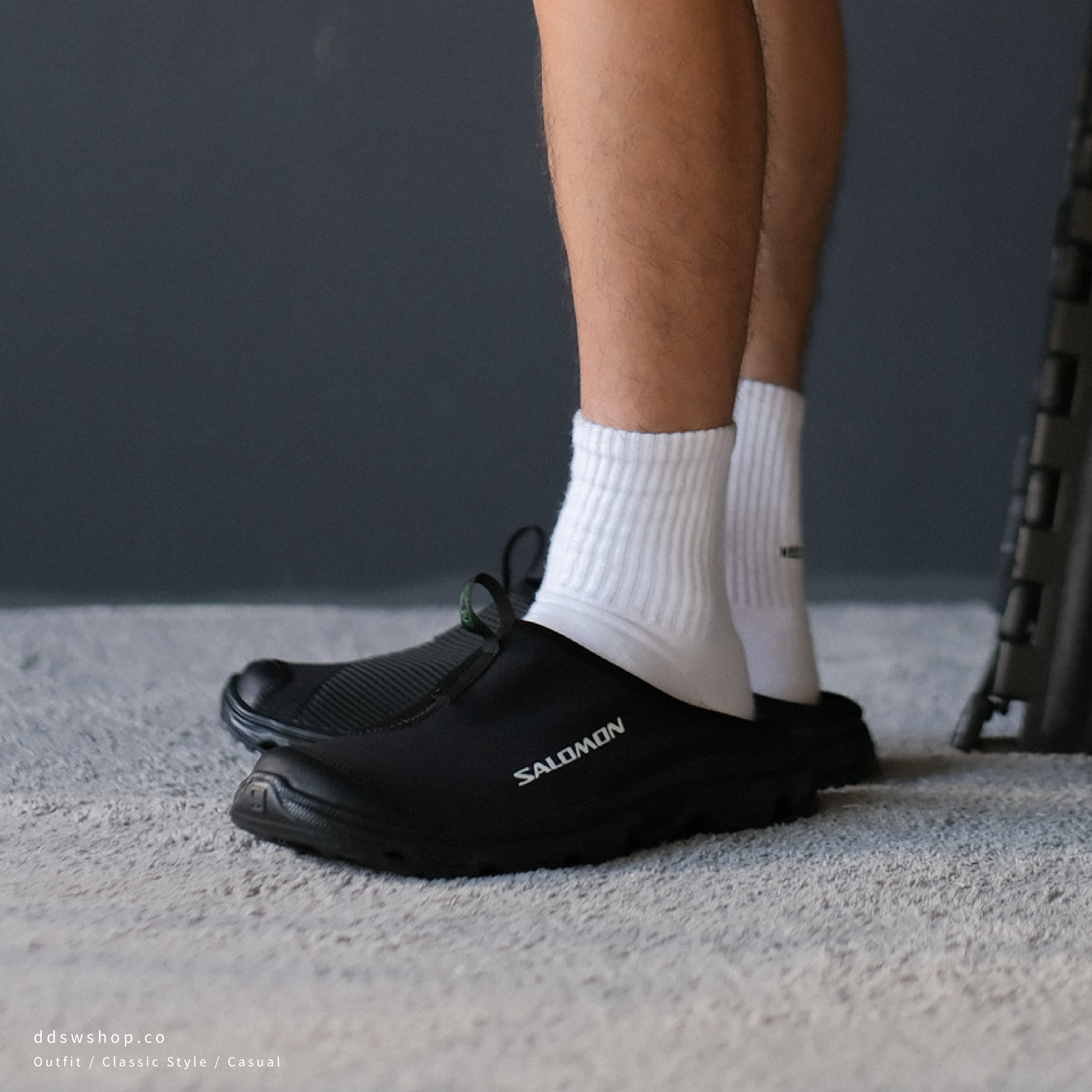 "代購" Salomon 25SS RX Slide 3.0 Mule Slipper  全黑穆勒鞋