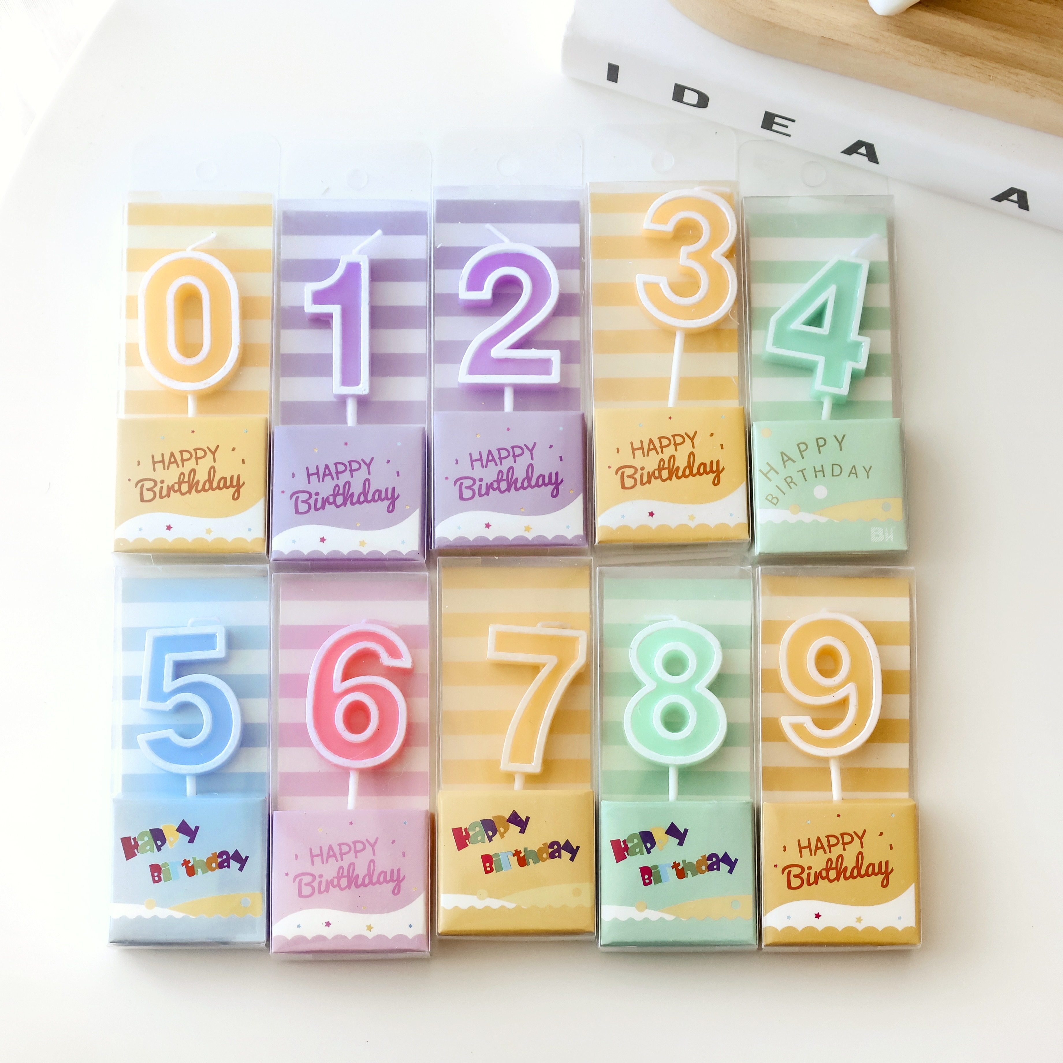 ❙ 生日配件 ❙ 彩色數字蠟燭_拆盒出貨