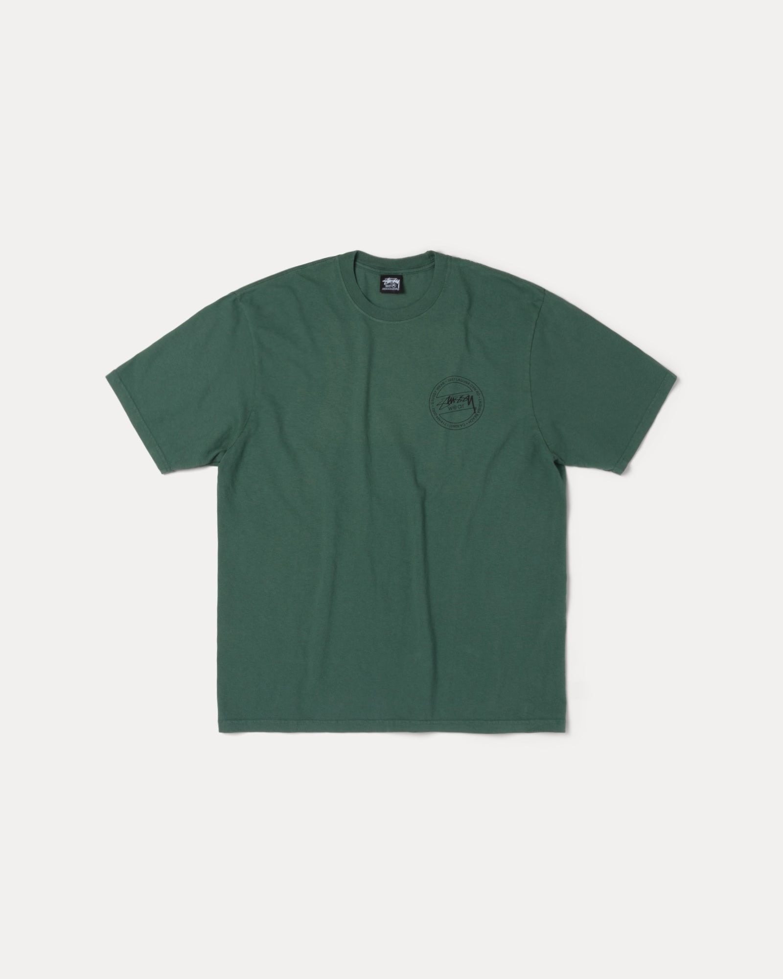 STUSSY WEAR TEE PIGMENT DYED 經典 圓標 Logo 短Tee