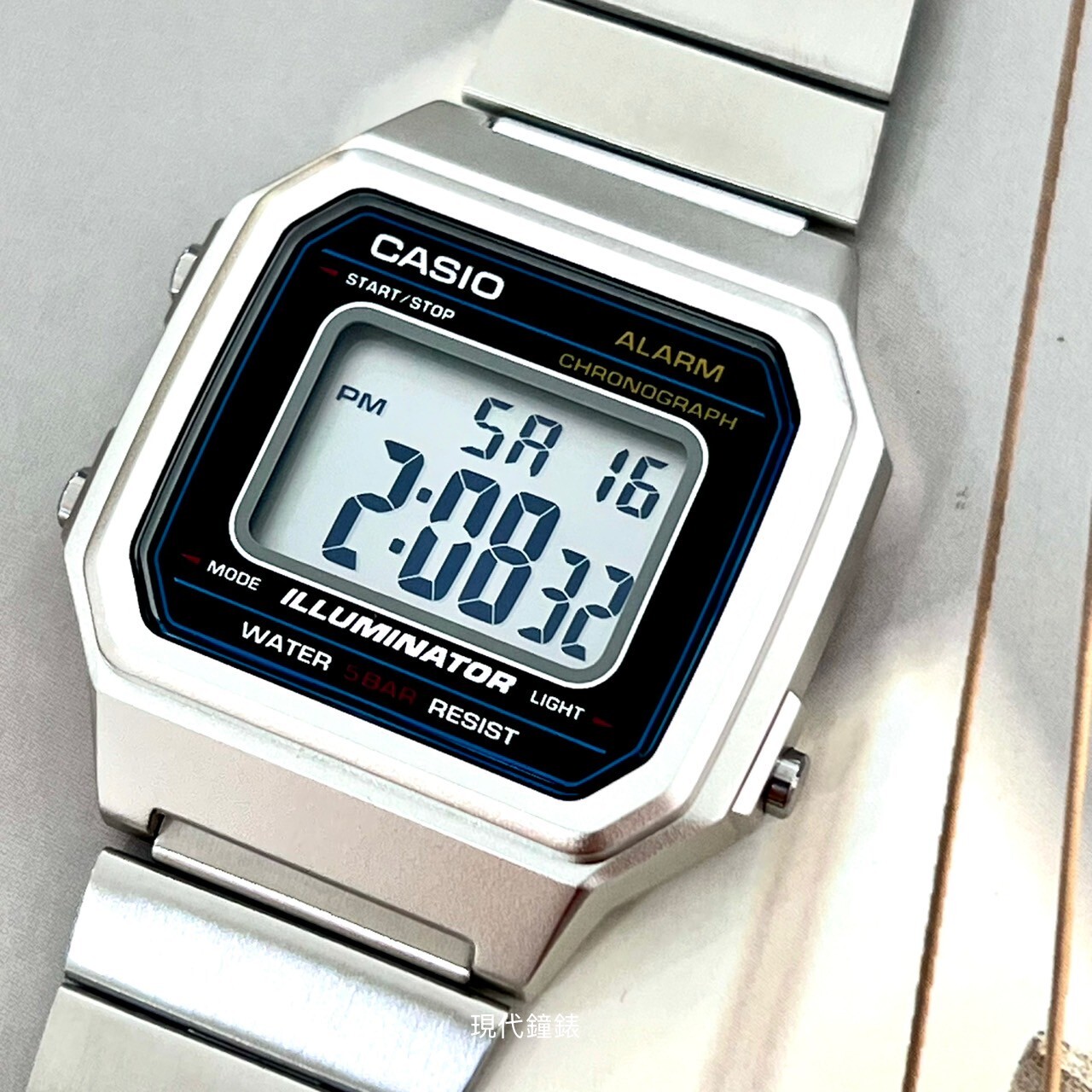 【CASIO 卡西歐】復古文青大型數字顯示錶B650WD-1A  41.2mm 現代鐘錶