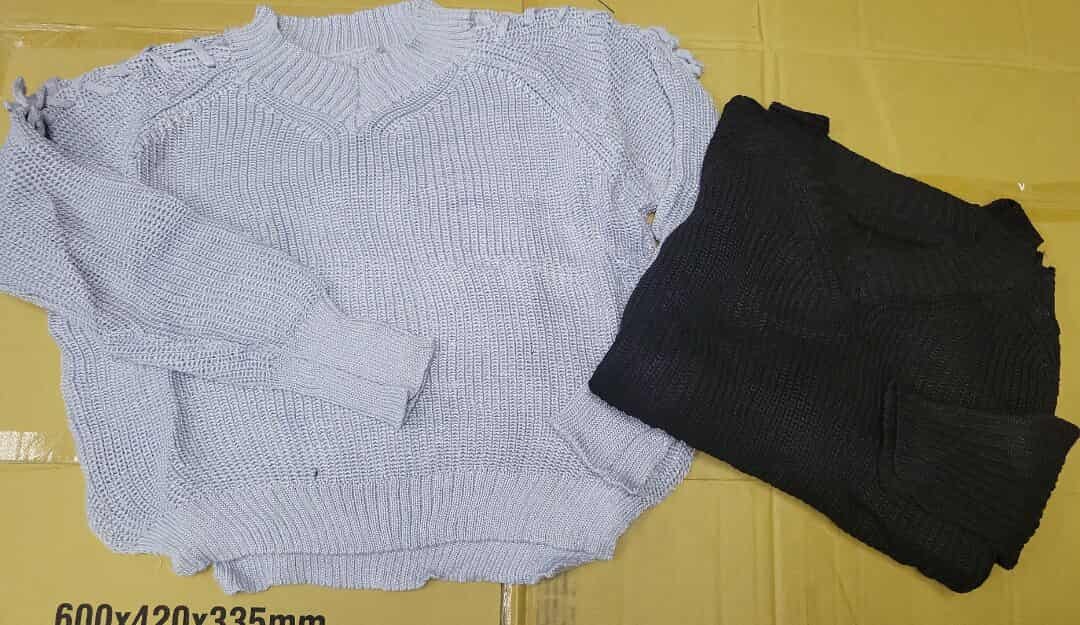 現貨清貨  女裝 膊位綁帶針織衫 （清貨價貨品，不設退換）(AT8 321)