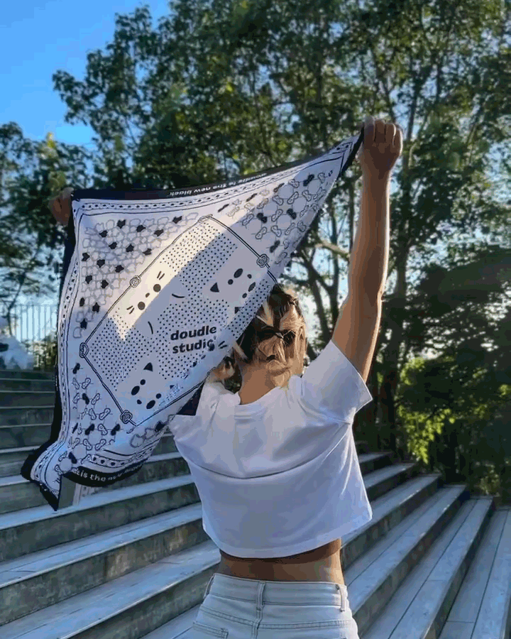 doudle is the new black 70cm絲巾