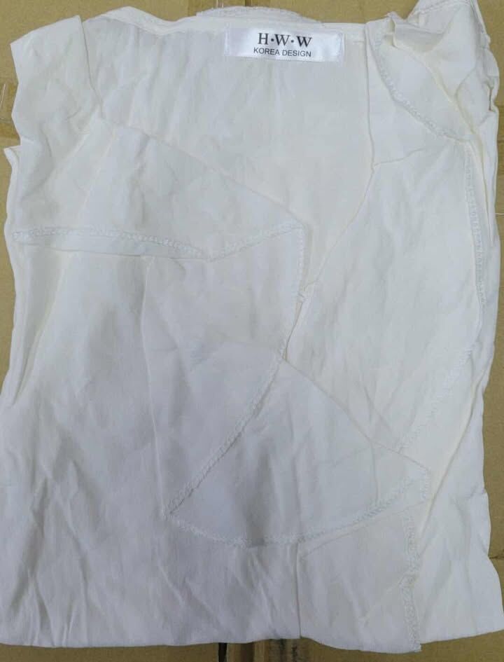 現貨清貨  KR女裝 PURFLE麻質料衫（清貨價貨品，不設退換） (AT8 317)