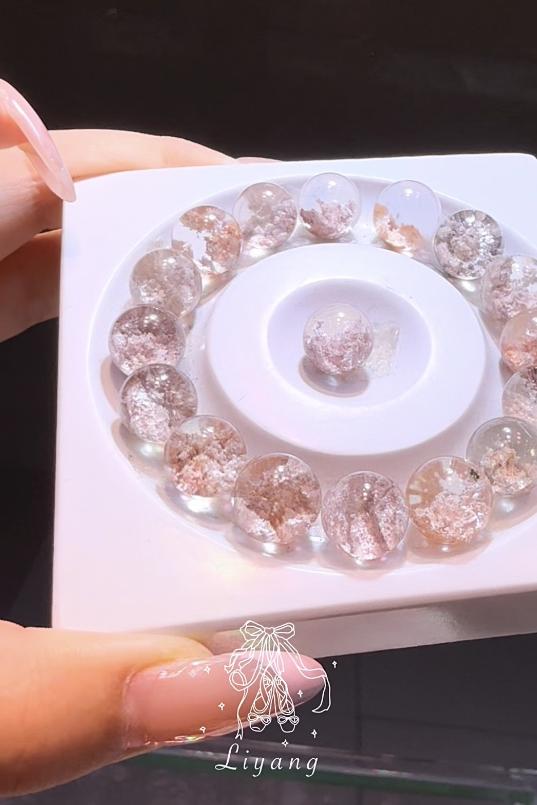 爆美橘粉白花幽靈