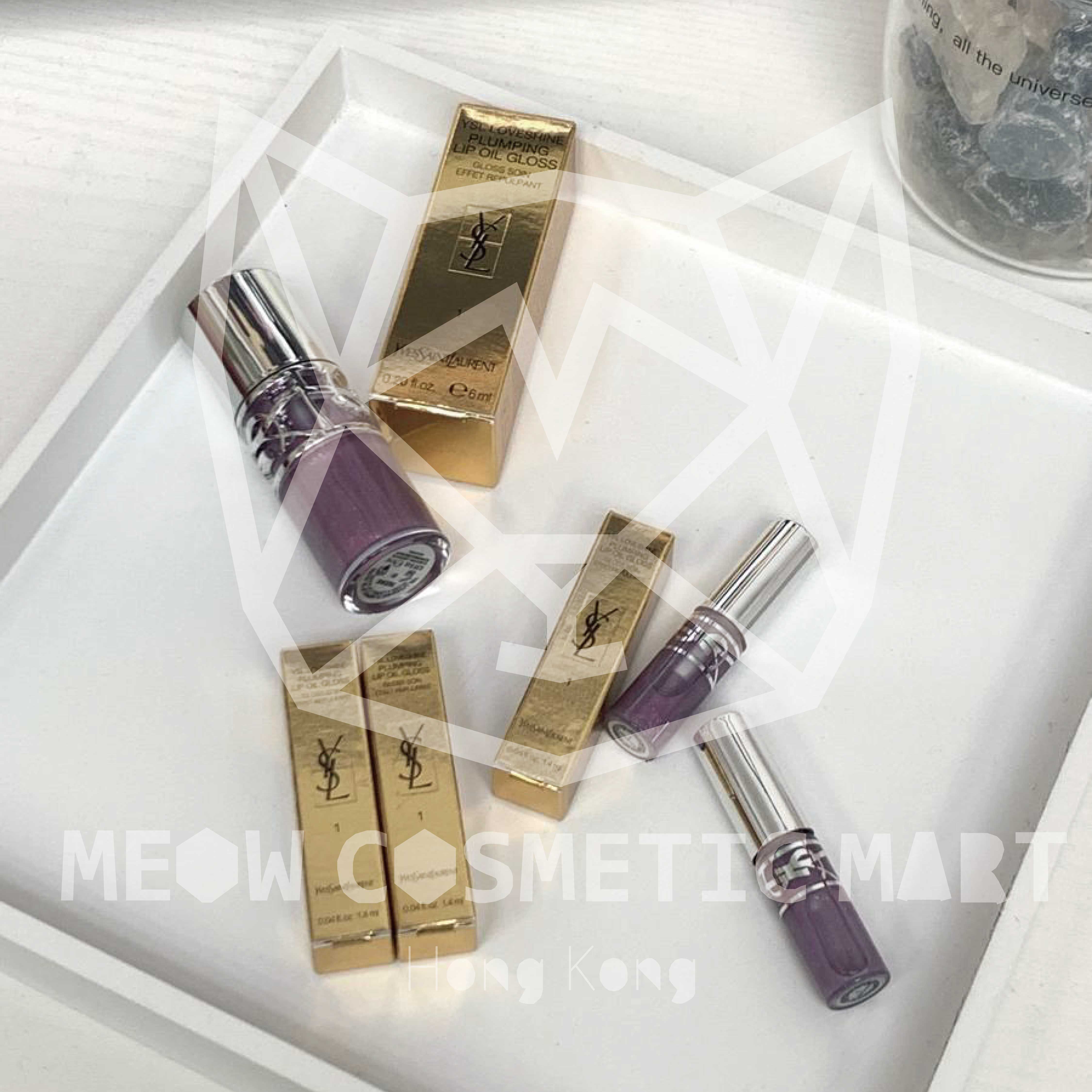 YSL - Loveshine Plumping Lip Oil Gloss  #1 THUNDER STEALER 1.4ml