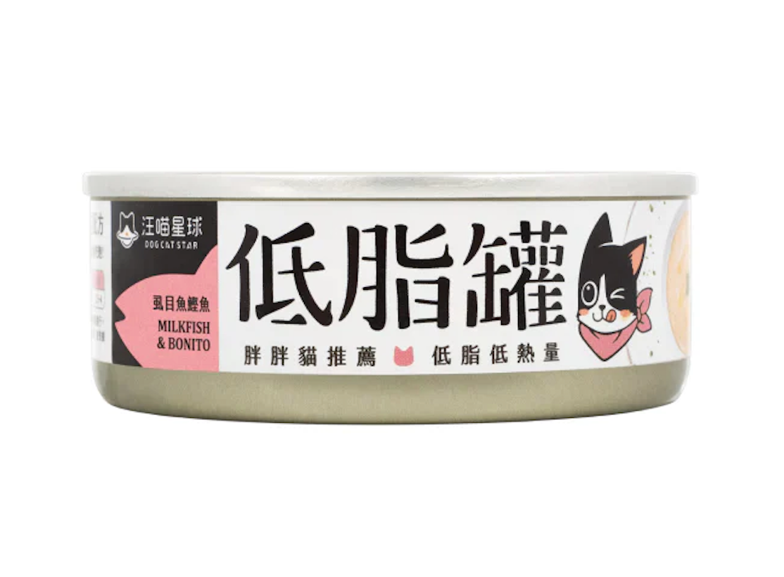 低脂貓主食罐-虱目魚鰹魚 (80g)