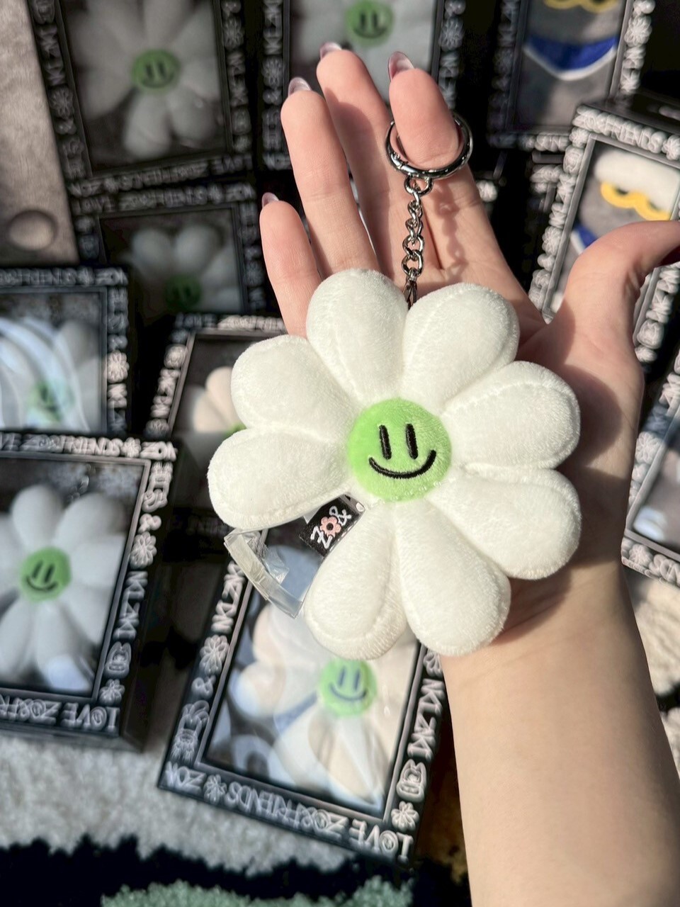 GD Cat Series A&NE Flower Charm Keychain "ZO&FRIENDS"