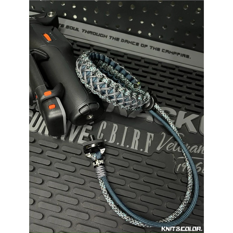 ※編織傘繩 運動相機手繩 自拍桿 (¼螺絲)