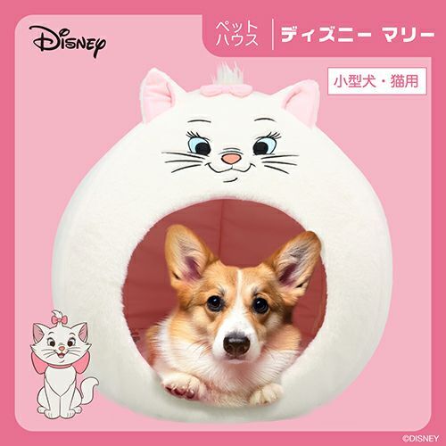 iSNEAKERS｜日本 粧美堂SHOBIDO Disney迪士尼 費加羅/瑪麗貓/路西法 寵物窩 寵物屋 三款