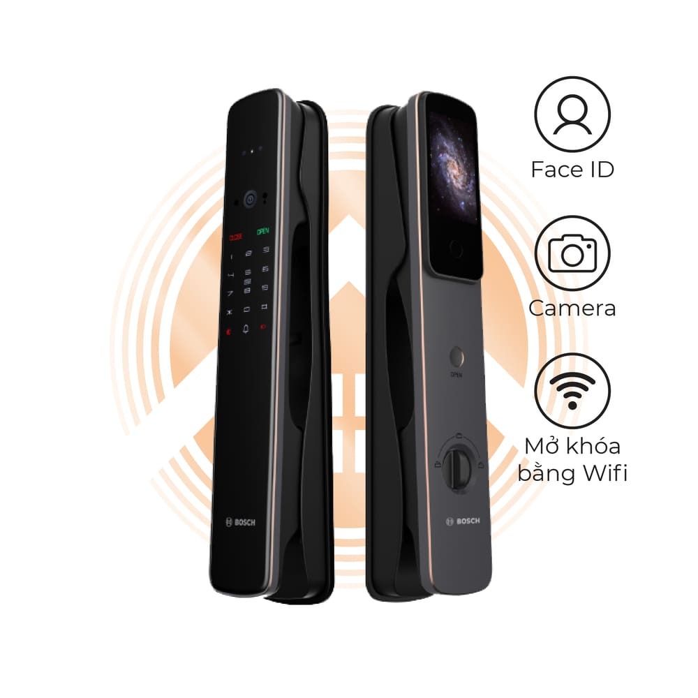 博世 Bosch    EL800VF‧Elite Series 推拉式人臉識別智能門鎖‧香港行貨,原廠2年保養‧