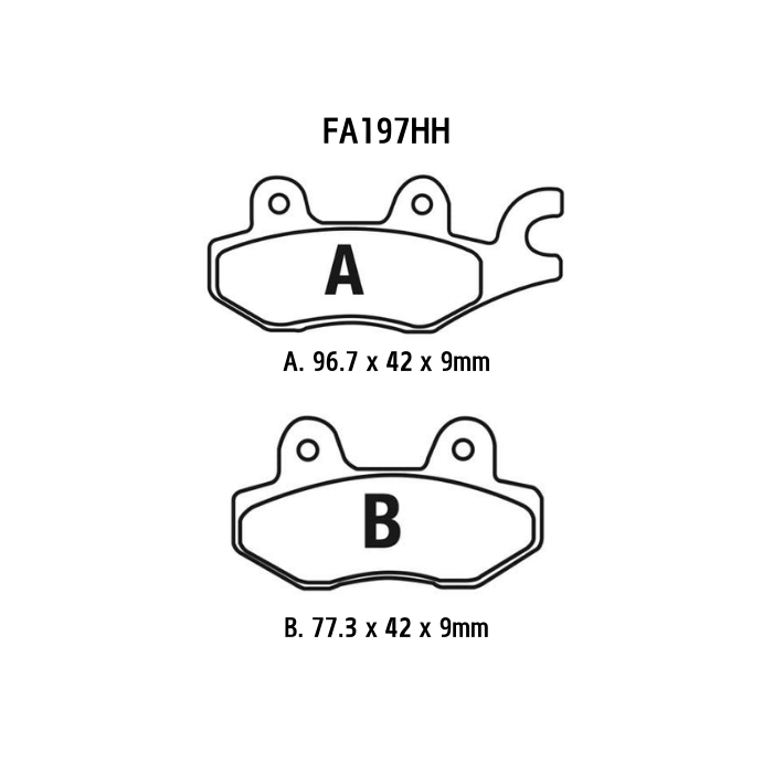 EBC FA197HH Sintered Brake Pads