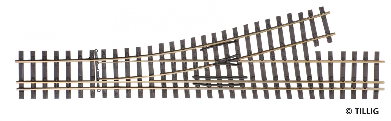 Tillig 85194 HO/HOm規 左岔(HOm)