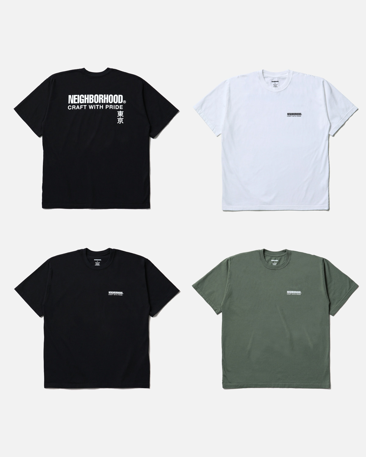 [現貨] NEIGHBORHOOD SS25 NH 251 SPOT . TEE SS-1 | Black / White / Olive
