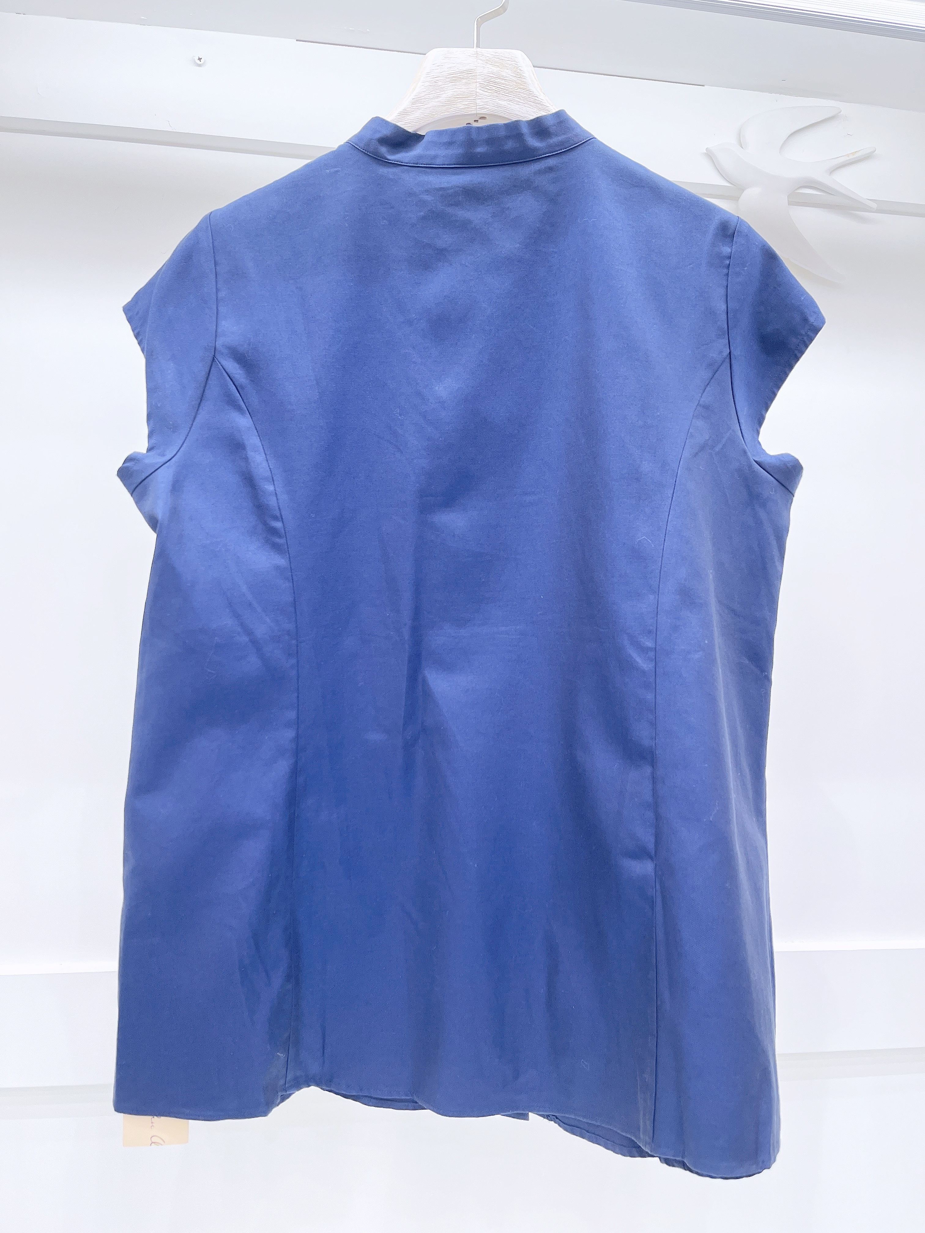 中山領斜袖襯衫