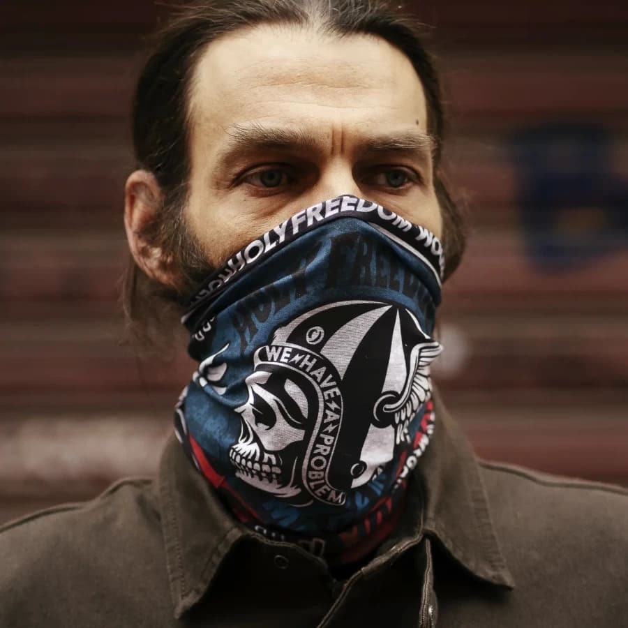 HOLYFREEDOM – 魔術頭巾 / POKER SKULL