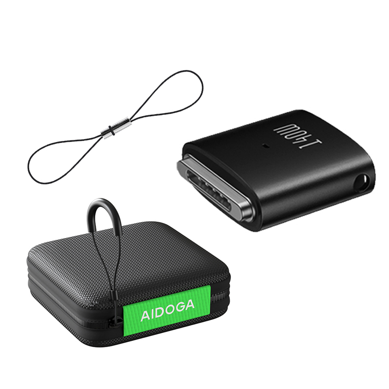 AIDOGA 艾迪伽 140W Type-C 母 轉 MagSafe 3 磁吸充電轉接頭轉接器 EVA硬殼包 Thunder系列 MacBook Pro/Air