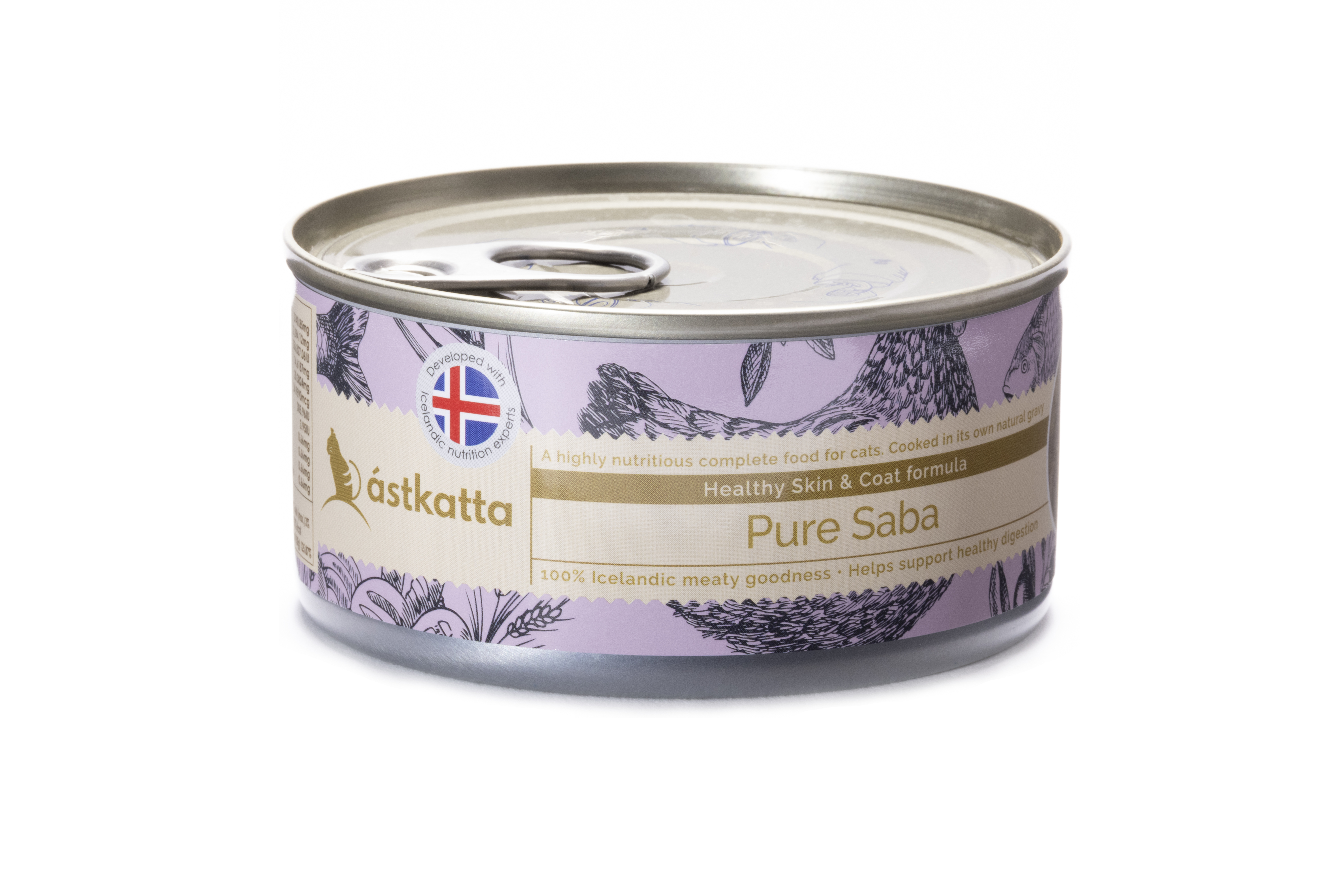 營養貓主食罐-野生鯖花魚 (護膚美毛) (低磷, 低鎂) (80g)