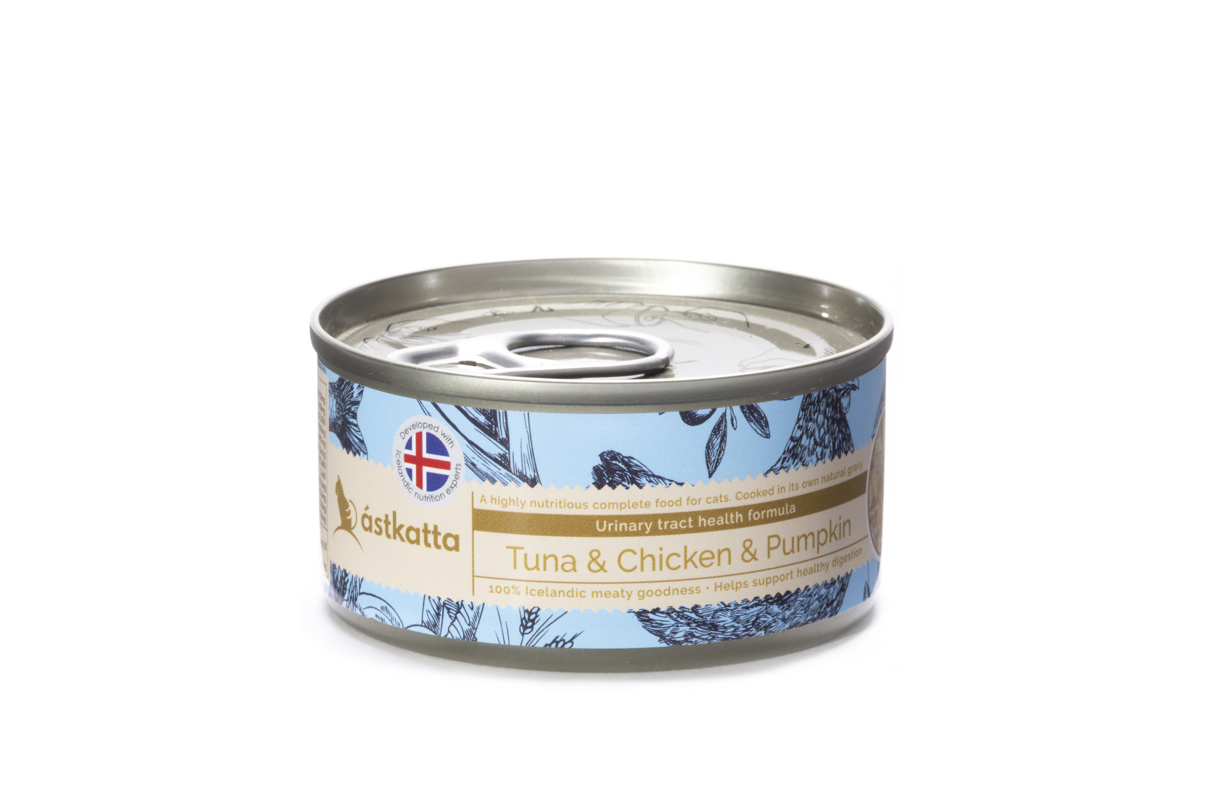 營養貓主食罐-白鰹吞拿魚+新鮮走地雞肉+南瓜 (泌尿友善) (低磷, 低鎂) (80g)