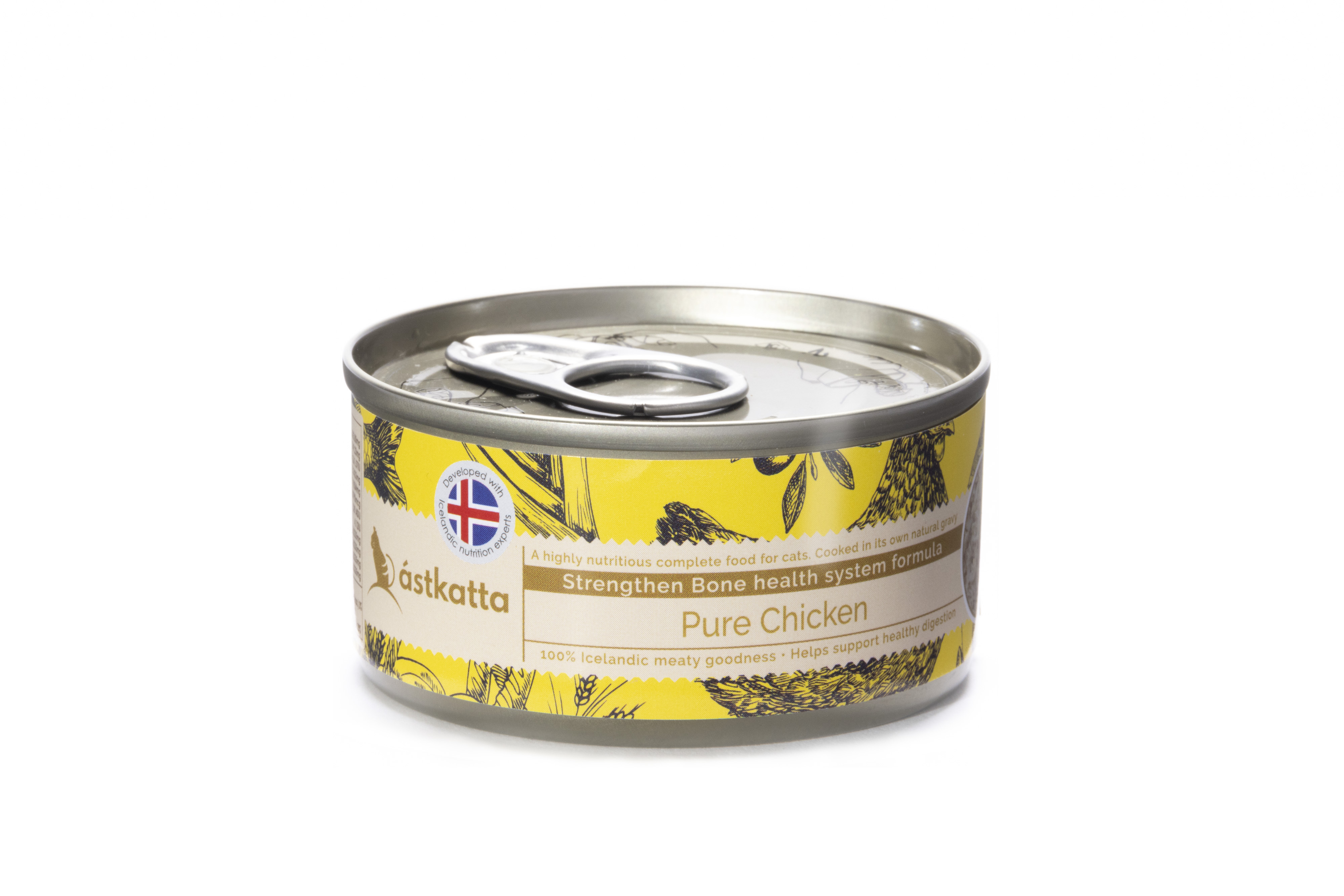 營養貓主食罐-新鮮走地雞肉 (強化關節) (低磷, 低鎂) (80g)