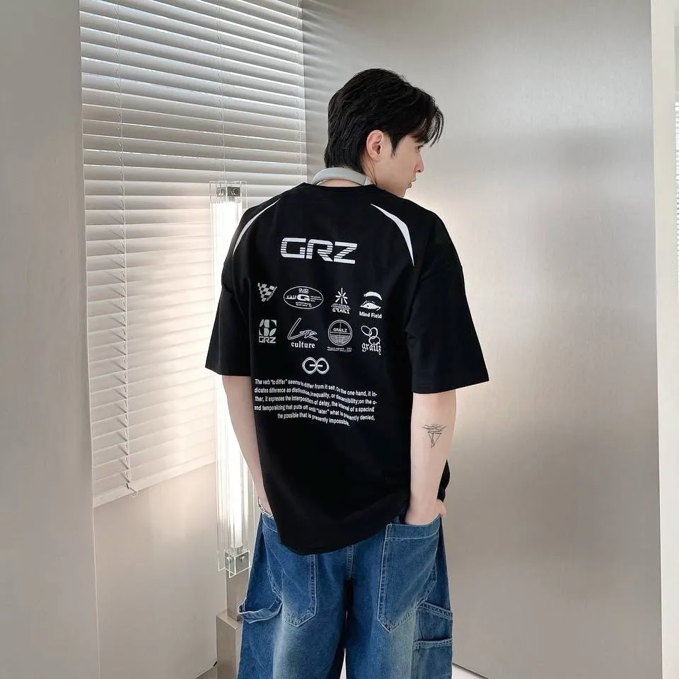 賽車風 徽章 街頭 設計 短袖