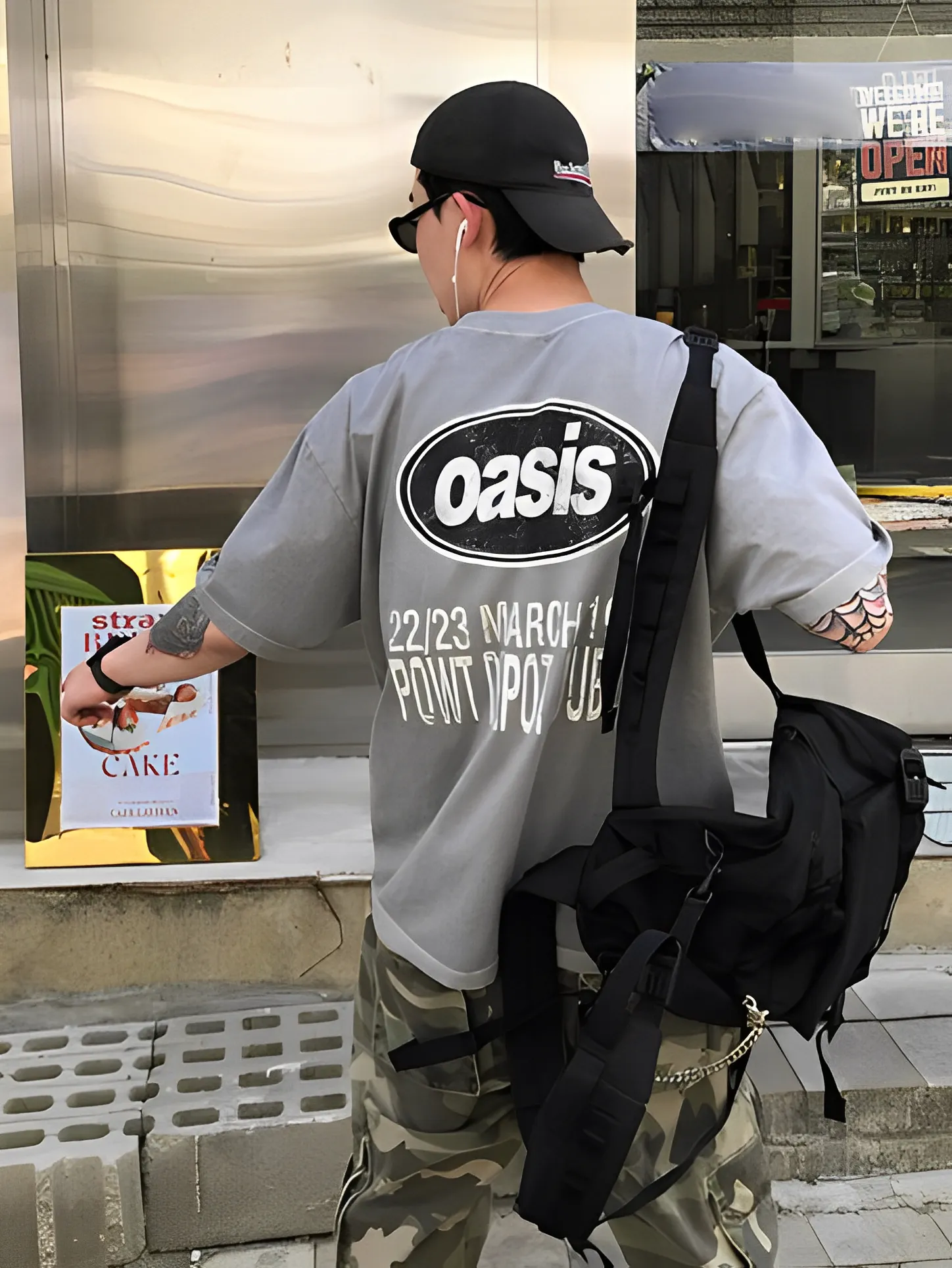 OASIS 斑駁感 設計 寬鬆 短袖