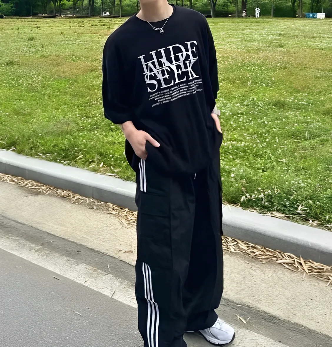 文字 簡約 螺紋 針織 短袖