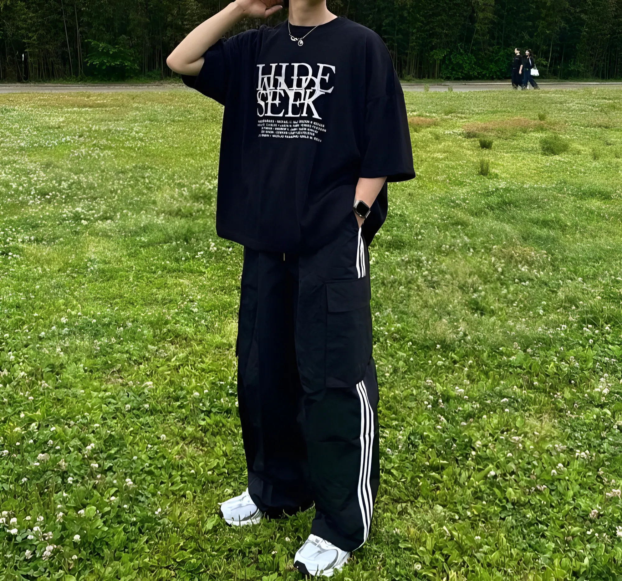 文字 簡約 螺紋 針織 短袖