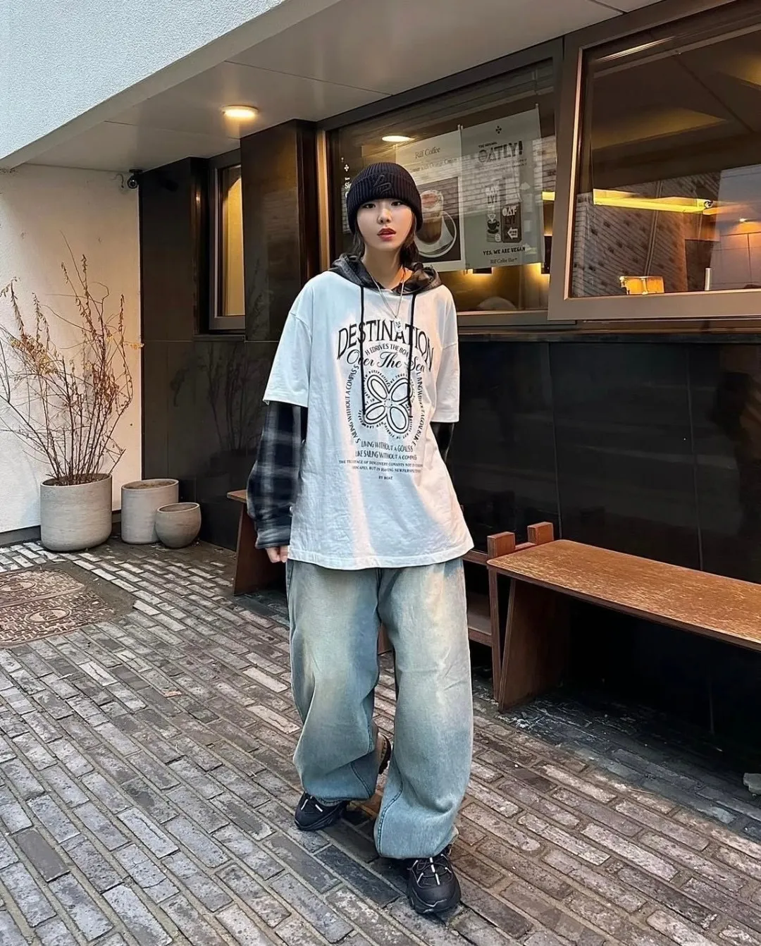 變形蟲 美式 設計 文字 短袖