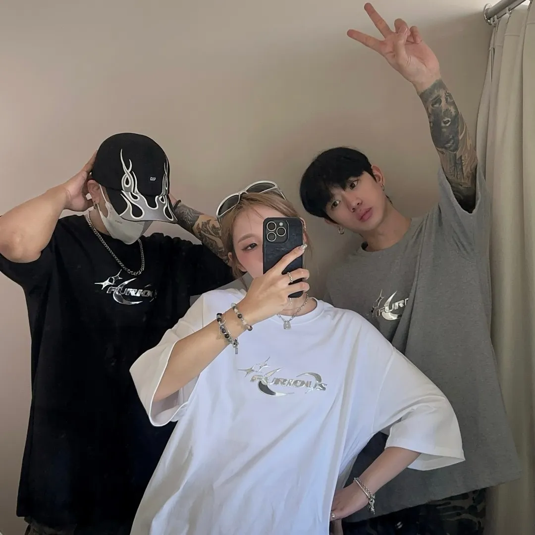 高磅數 純棉 金屬 立體 短袖