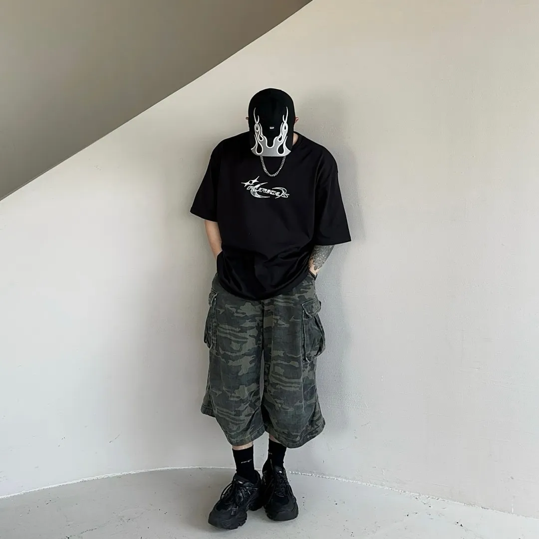 高磅數 純棉 金屬 立體 短袖