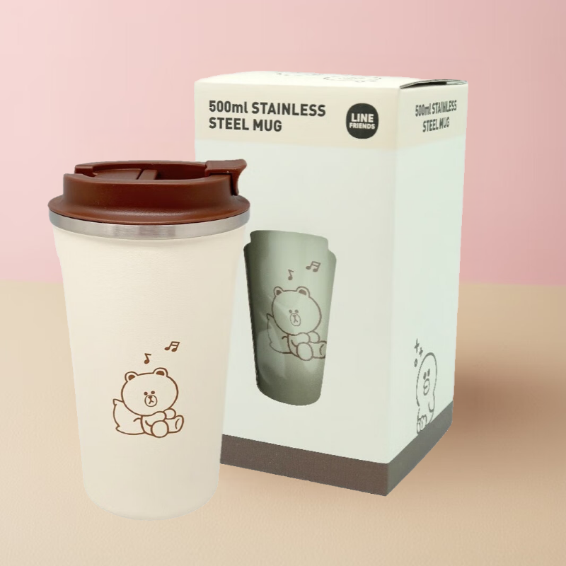 LINE FRIENDS - 真空冷熱咖啡保溫杯 (500ml)