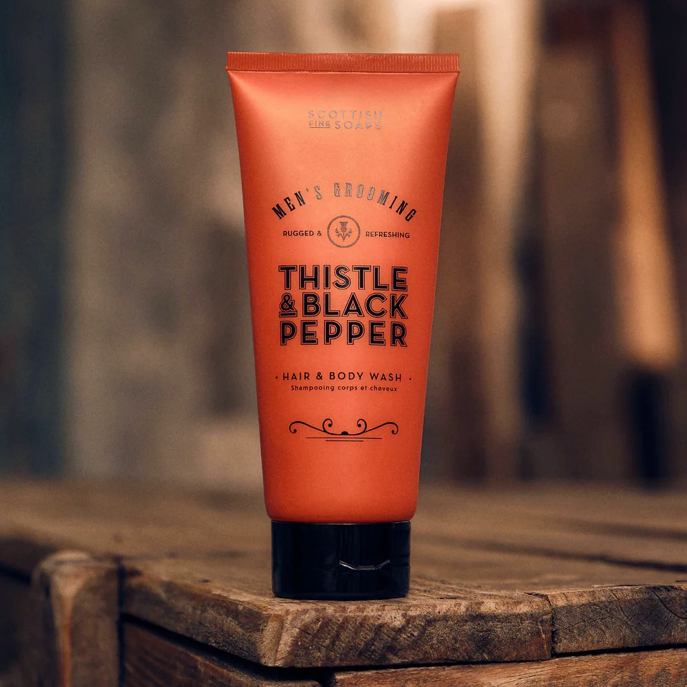 英國 Scottish Fine Soaps - 經典二合一 洗髮沐浴露（Thistle & Black Pepper）