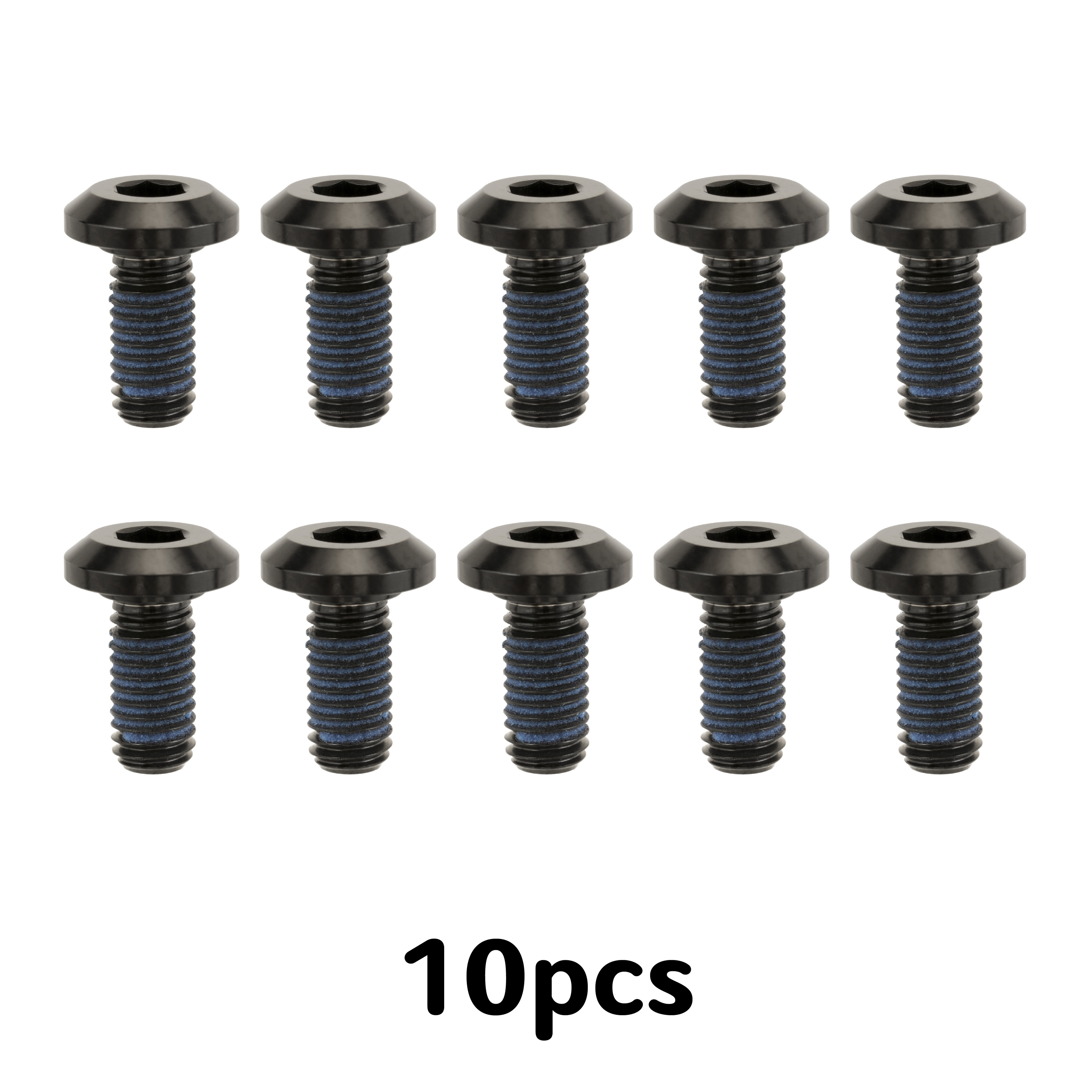 Motone 氣冷凱旋專用 前後碟 10顆 鈦合金 碟盤螺絲 - 鈦黑