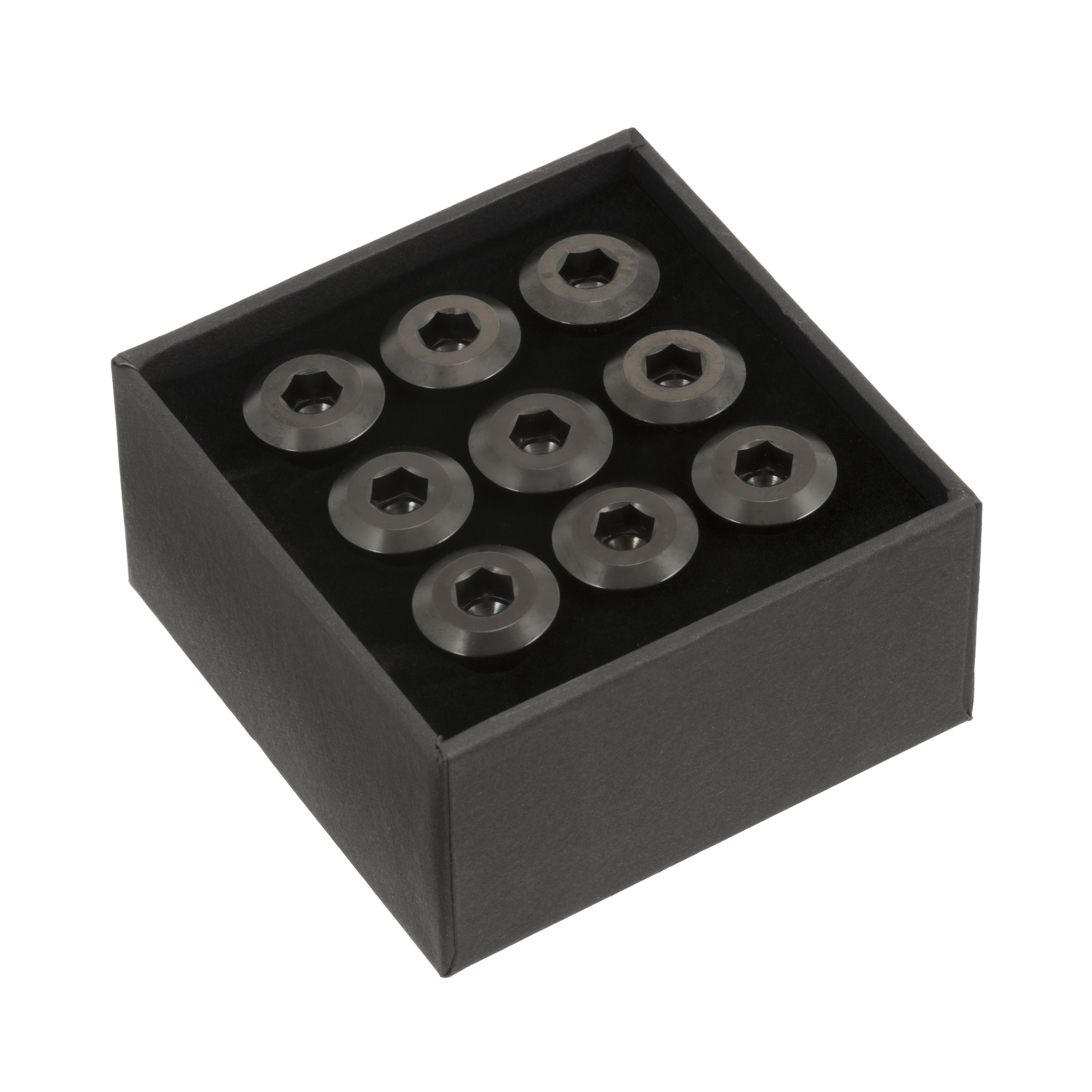 Motone 水冷凱旋 前後單碟 9顆 鈦合金 碟盤螺絲 - 鈦黑