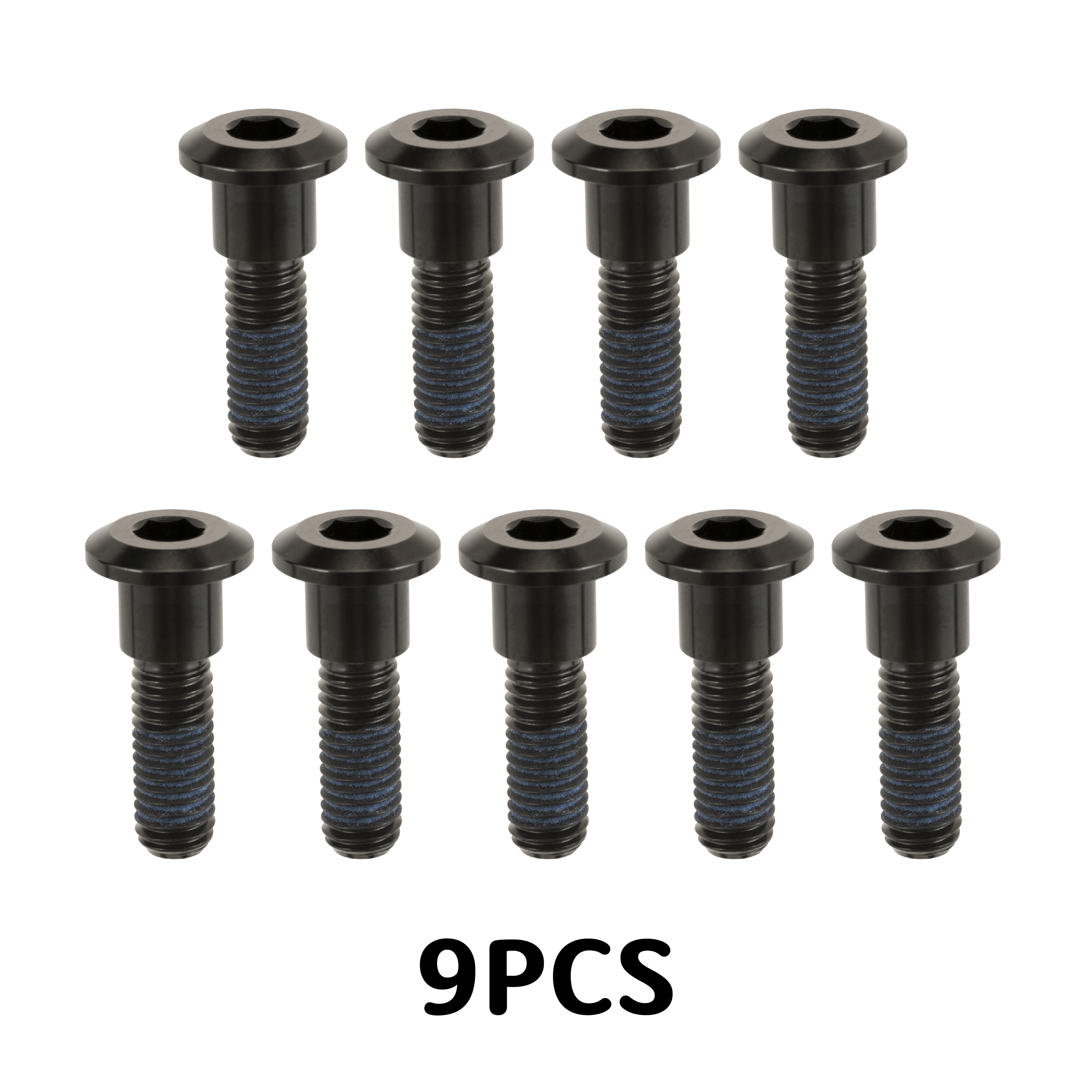 Motone 水冷凱旋 前後單碟 9顆 鈦合金 碟盤螺絲 - 鈦黑