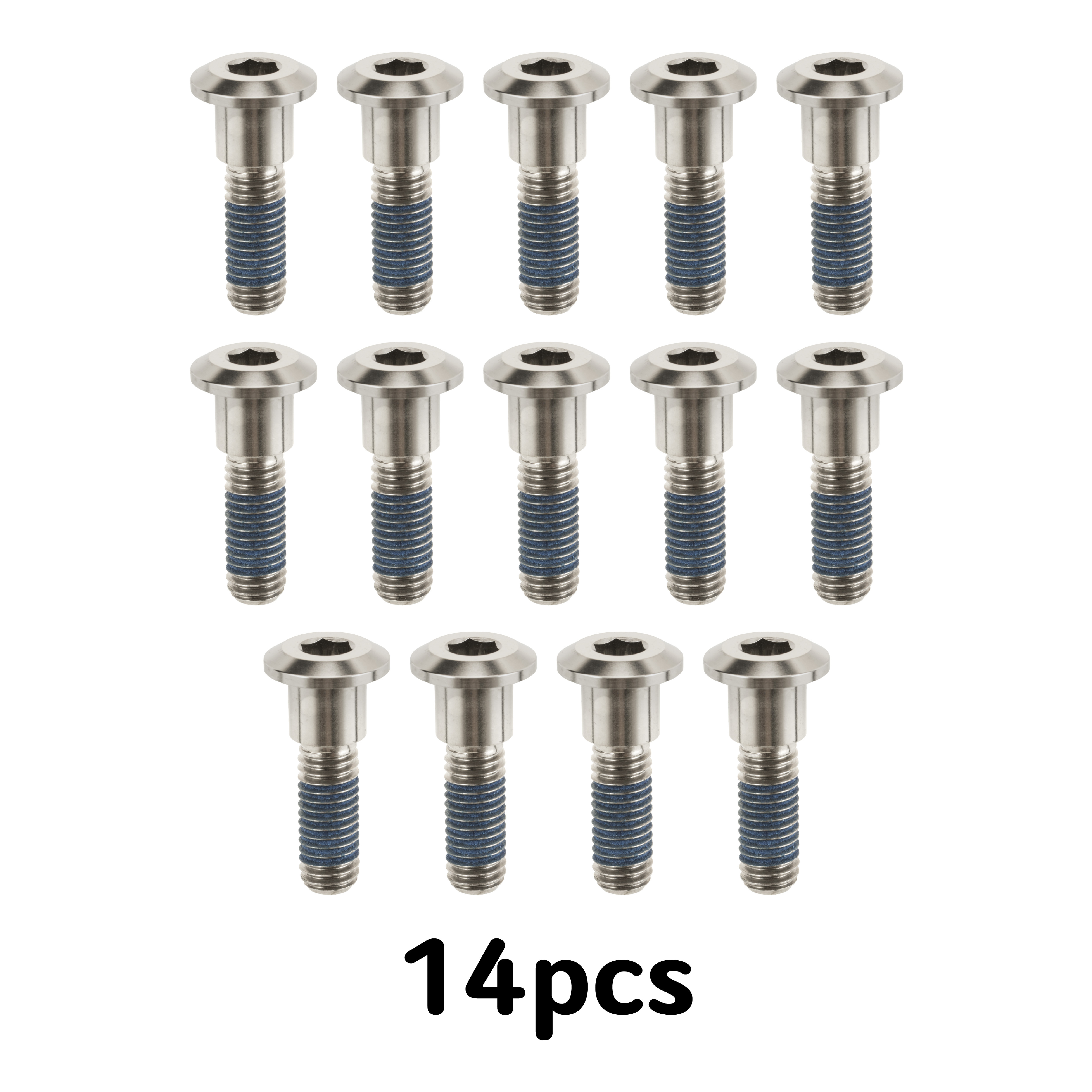 Motone 水冷凱旋 前雙後單碟 14顆 鈦合金 碟盤螺絲 - 原色