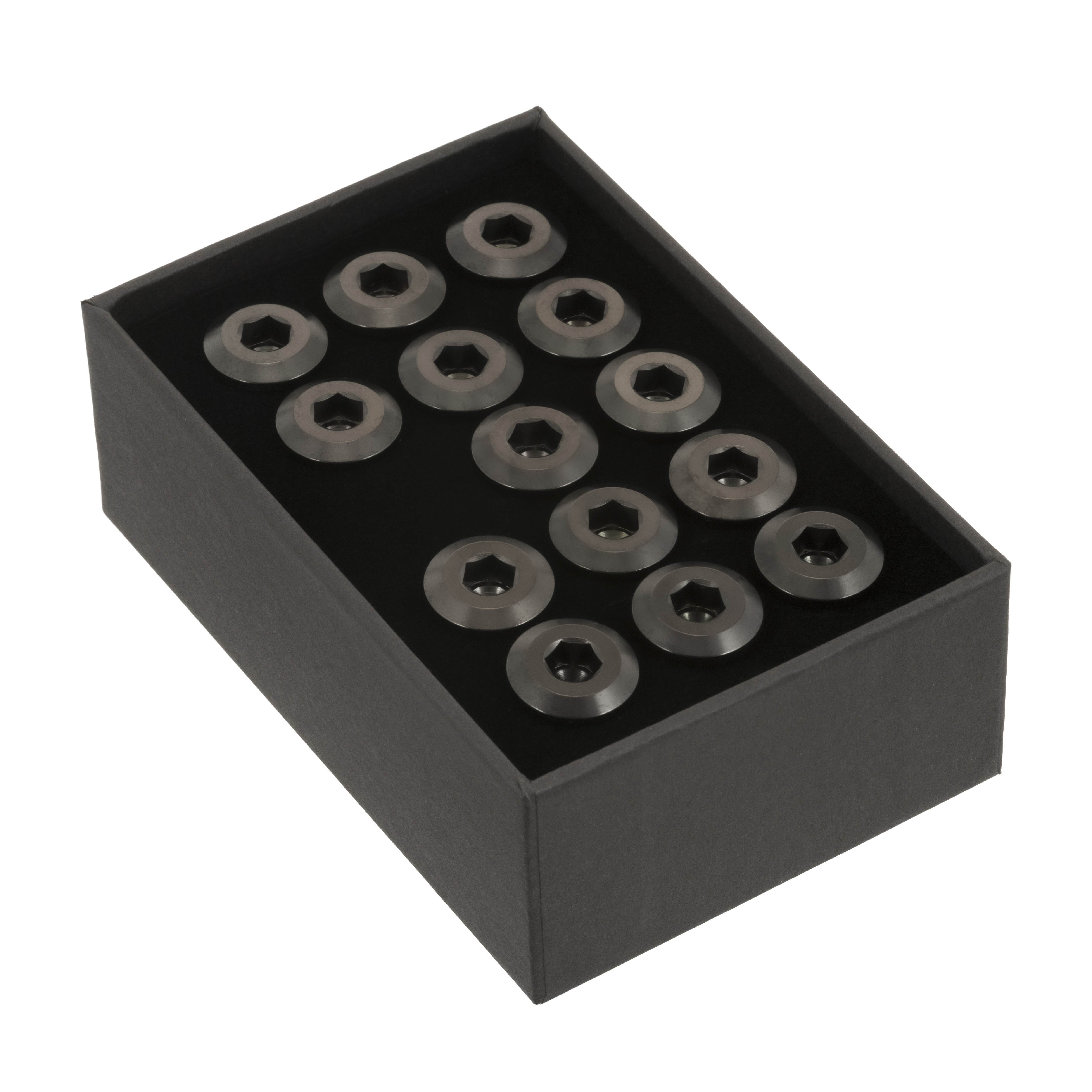 Motone 水冷凱旋 前雙後單碟 14顆 鈦合金 碟盤螺絲 - 鈦黑