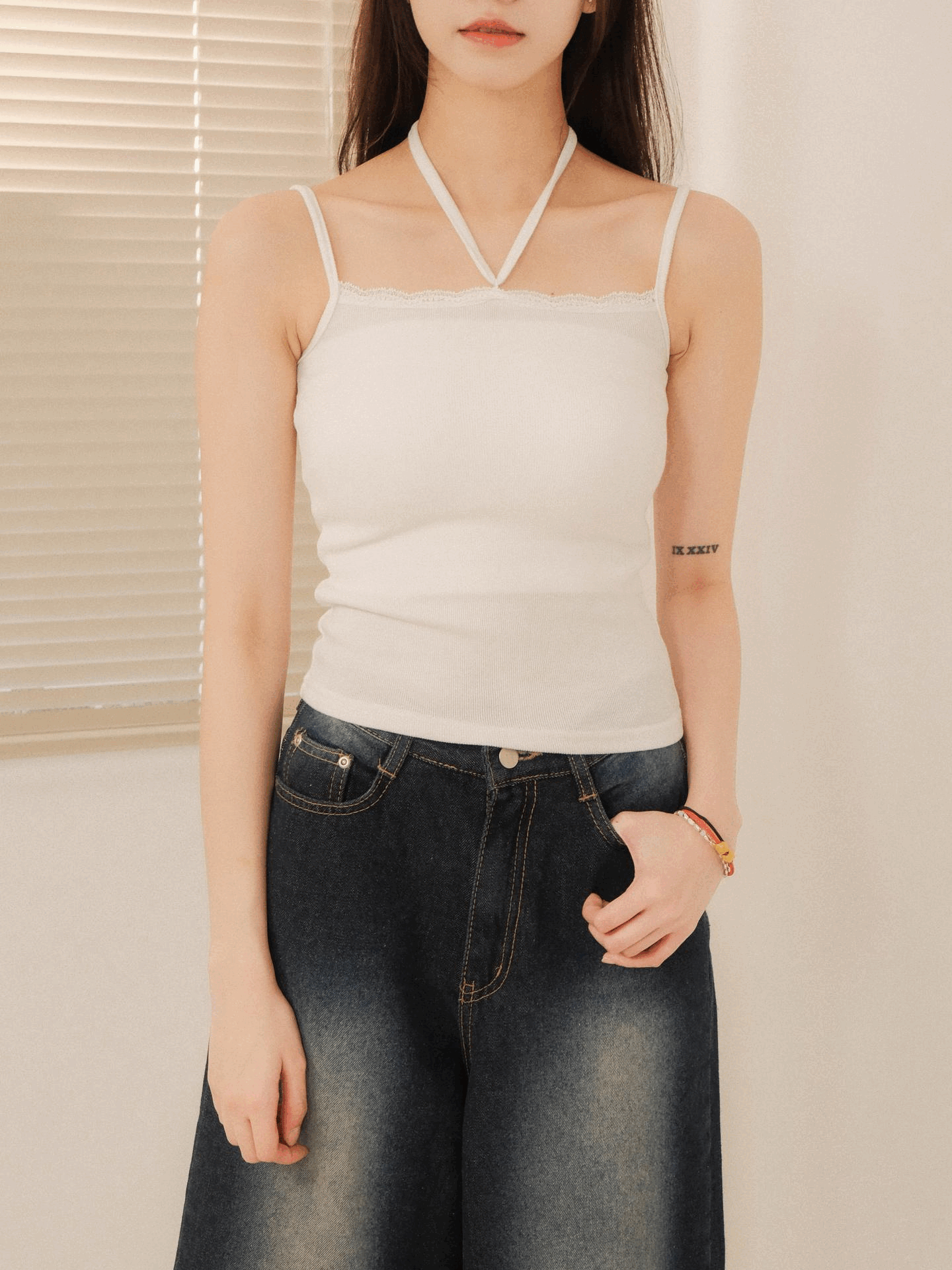 Removable Rope Laces Cami