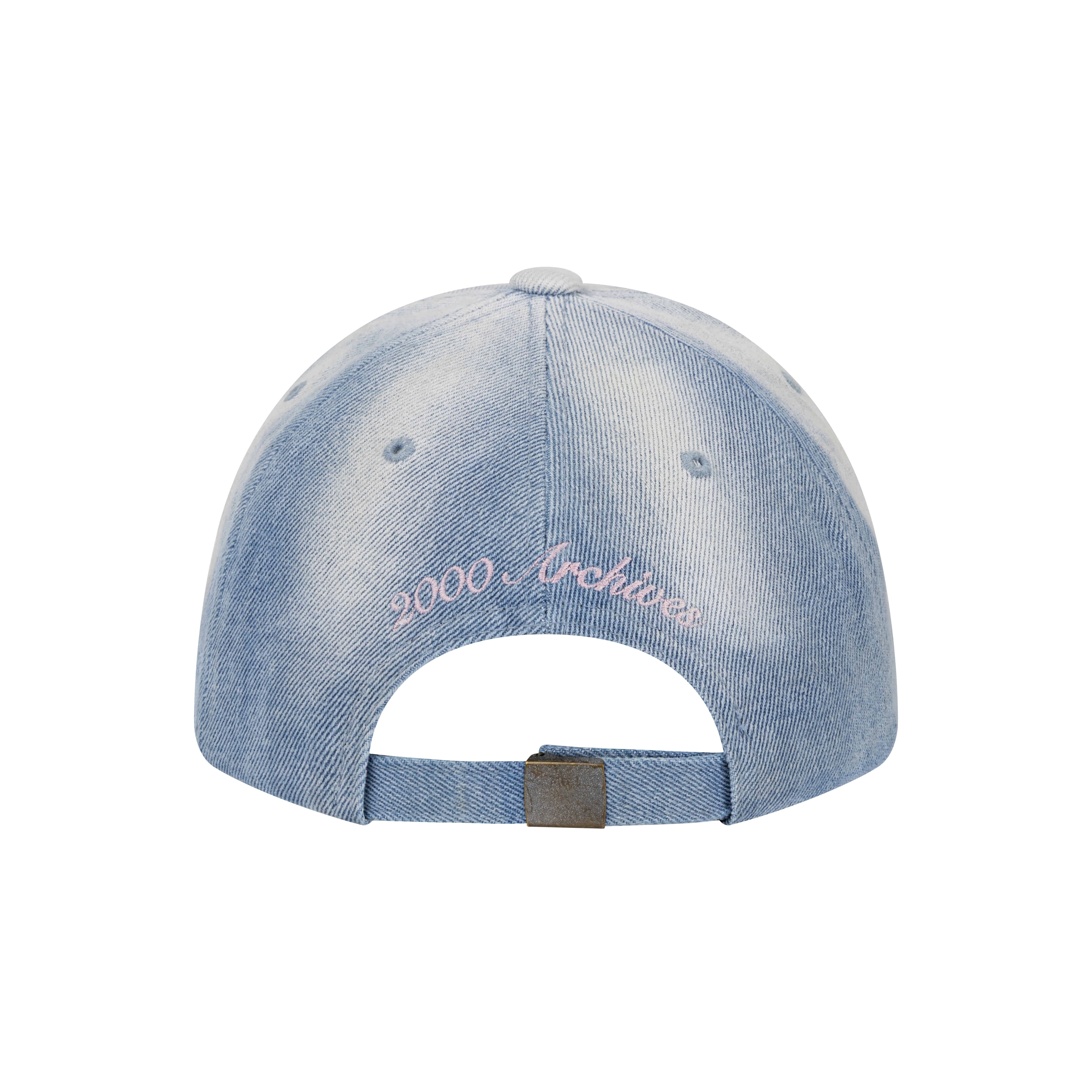 2000archives SPIKE ADDICT CAP (DENIM) 鉚釘 字體 老帽
