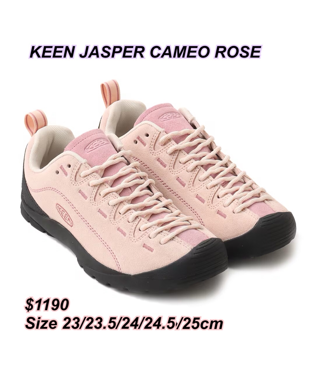 KEEN JASPER CAMEO ROSE 粉紅色波鞋