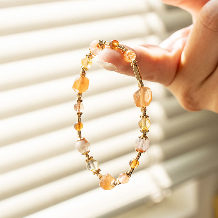 愛人愛己：橘兔毛｜雪花幽靈｜橙石榴｜黃托帕石｜金太陽