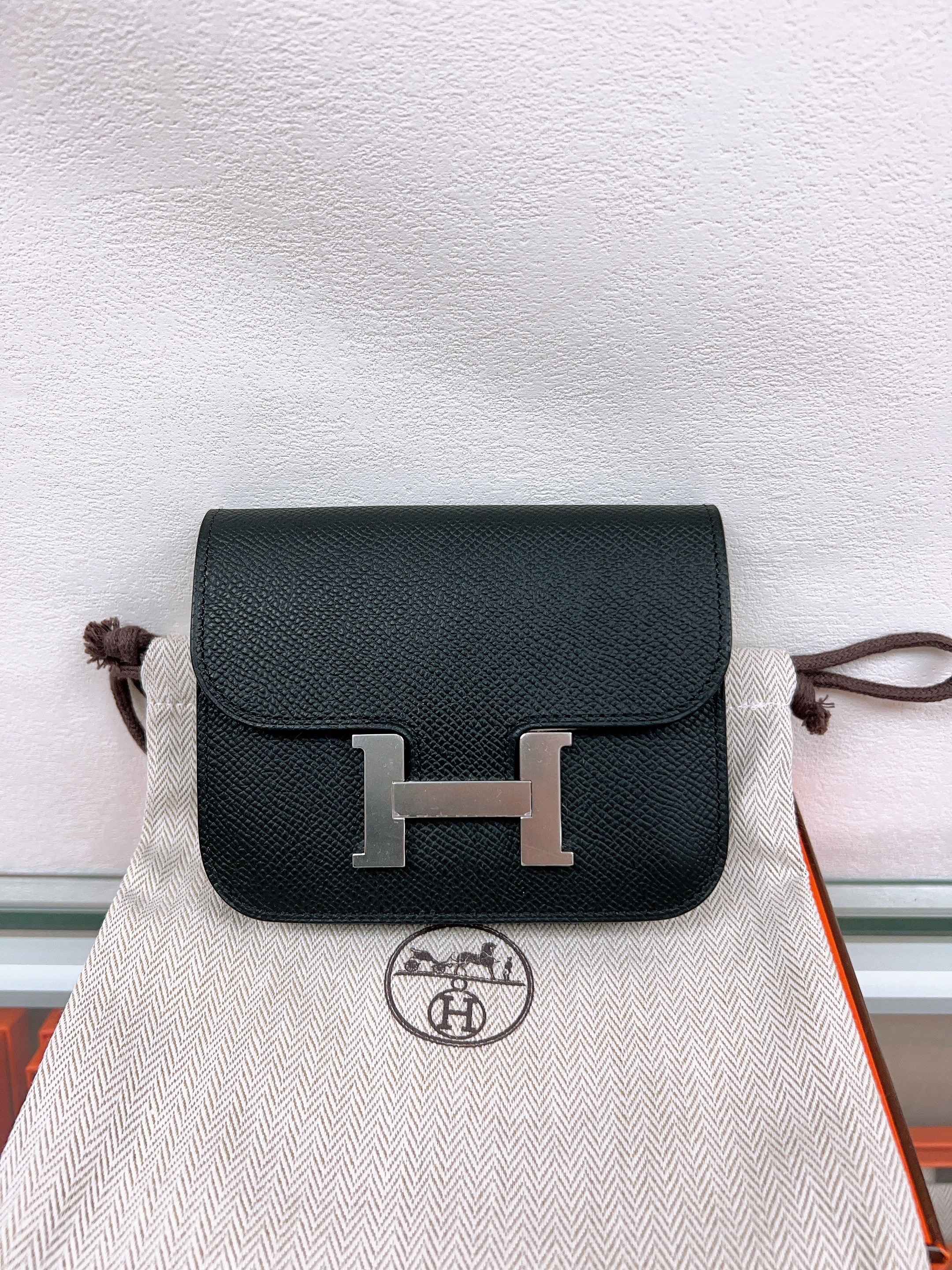 *Brand New* Hermes constance slim (black PHW/ stamp K)